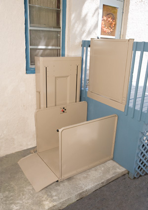 The Vertical Platform Lift Makes Your Porch or Deck Easily Accessible